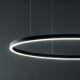 Ideal Lux - Светодиодная подвесная люстра ORACLE SLIM LED/32W/230V диаметр 50 см черный