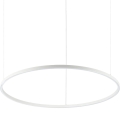 Ideal Lux - Светодиодная подвесная люстра ORACLE SLIM LED/55W/230V диаметр 90 см белый