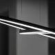 Ideal Lux - Светодиодная подвесная люстра ORACLE SLIM LED/55W/230V диаметр 90 см черный