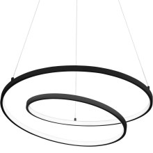 Ideal Lux - Светодиодная подвесная люстра OZ LED/48W/230V диаметр 60 см черный
