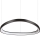 Ideal Lux - Светодиодная подвесная люстра с регулированием яркости GEMINI LED/48W/230V диаметр 61 см черный