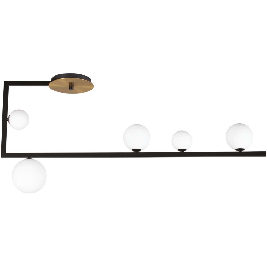 Ideal Lux - Світлодіодна люстра на штанзі BIRDS 5xG9/3W/230V чорний/золотий