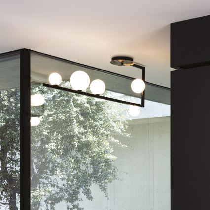 Ideal Lux - Світлодіодна люстра на штанзі BIRDS 5xG9/3W/230V чорний/золотий