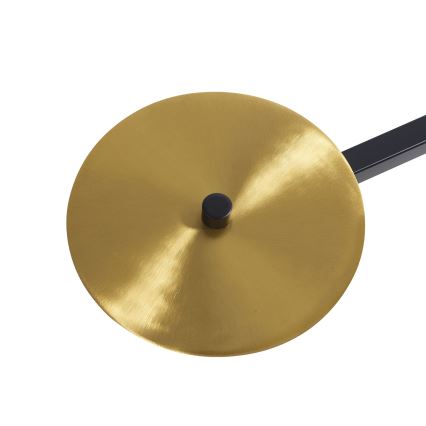 Ideal Lux - Світлодіодна люстра на штанзі BIRDS 5xG9/3W/230V чорний/золотий