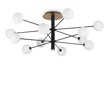 Ideal Lux - Світлодіодна люстра на штанзі COSMOPOLITAN 12xG9/3W/230V діаметр 145 см чорний