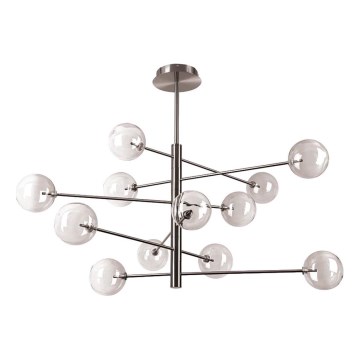 Ideal Lux - Світлодіодна люстра на штанзі EQUINOXE 12xG4/2W/230V діаметр 128,1 см глянцевий хром/димчастий