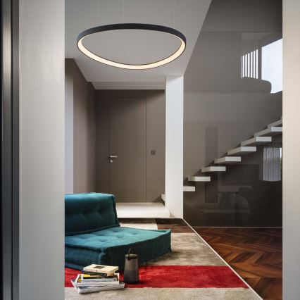 Ideal Lux - LED-люстра на тросі GEMINI LED/36W/230V 4000K діам. 42,5 cm CRI 90 чорна