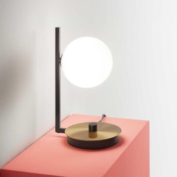 Ideal Lux - Світлодіодна настільна лампа BIRDS 1xG9/3W/230V чорний/золотий