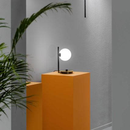Ideal Lux - Світлодіодна настільна лампа BIRDS 1xG9/3W/230V чорний/золотий