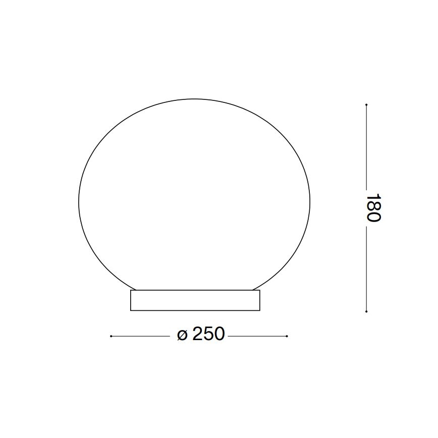 Ideal Lux - Світлодіодна настільна лампа CANDY 1xG9/3W/230V діаметр 25 см білий
