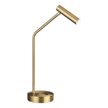 Ideal Lux - Світлодіодна настільна лампа EASY LED/3,5W/230V CRI 90 латунь