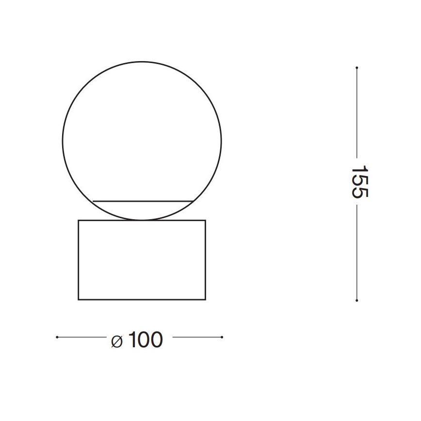 Ideal Lux - Світлодіодна настільна лампа PERLAGE 1xG9/3W/230V золотий/білий