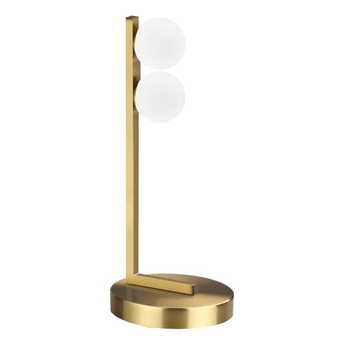 Ideal Lux - Світлодіодна настільна лампа PING PONG 2xLED/3W/230V CRI 90 латунь