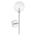 Ideal Lux - Світлодіодна настінна лампа EQUINOXE 1xG4/2W/230V глянцевий хром/прозорий