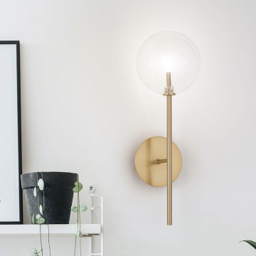 Ideal Lux - Світлодіодна настінна лампа EQUINOXE 1xG4/2W/230V латунь/прозорий