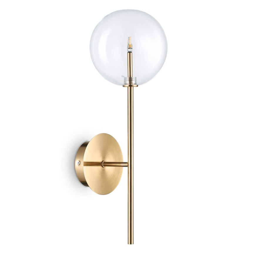 Ideal Lux - Світлодіодна настінна лампа EQUINOXE 1xG4/2W/230V латунь/прозорий
