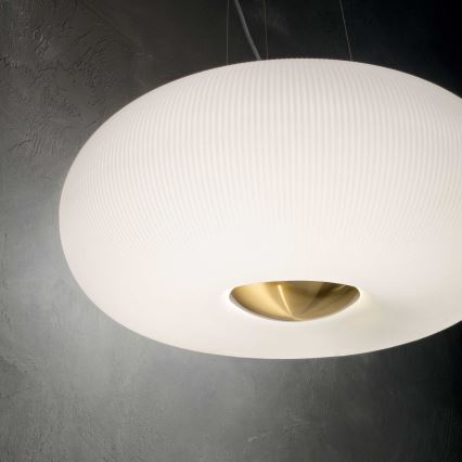 Ideal Lux - Світлодіодна підвісна люстра ARIZONA 5xGX53/9W/230V діаметр 52 см білий
