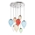 Ideal Lux - Світлодіодна підвісна люстра CLOWN 8xG9/3W/230V діаметр 50 см барвиста