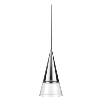 Ideal Lux - Світлодіодна підвісна люстра CONO 1xGU10/7W/230V діаметр 15 см CRI 90 глянцевий хром