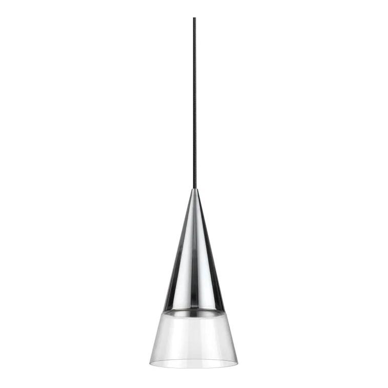 Ideal Lux - Світлодіодна підвісна люстра CONO 1xGU10/7W/230V діаметр 15 см CRI 90 глянцевий хром