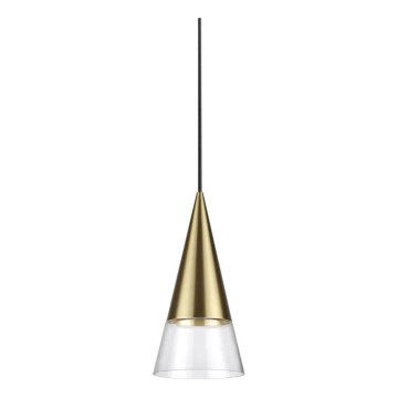 Ideal Lux - Світлодіодна підвісна люстра CONO 1xGU10/7W/230V діаметр 15 см CRI 90 латунь
