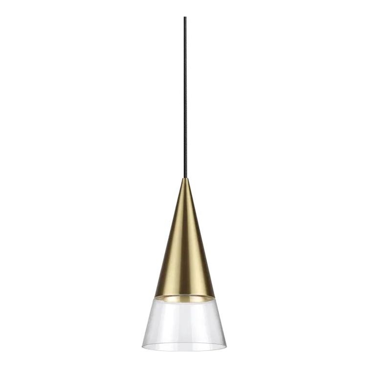 Ideal Lux - Світлодіодна підвісна люстра CONO 1xGU10/7W/230V діаметр 15 см CRI 90 латунь