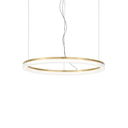 Ideal Lux - Світлодіодна підвісна люстра CROWN LED/30W/230V 3000K діаметр 60 см CRI 90 латунь