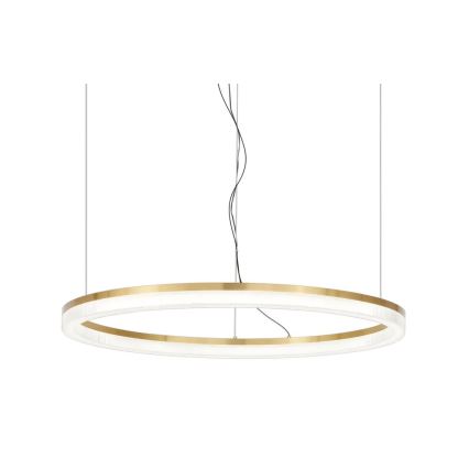 Ideal Lux - Світлодіодна підвісна люстра CROWN LED/42W/230V 3000K діаметр 80 см CRI 90 латунь