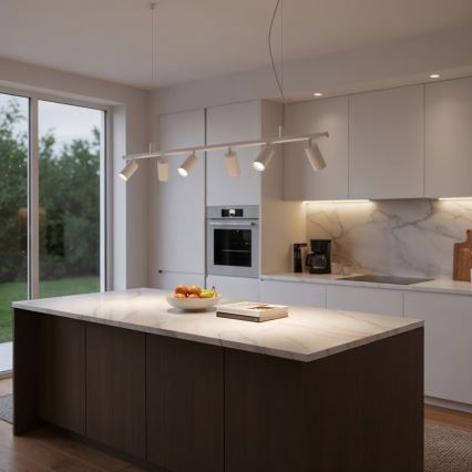 Ideal Lux - Світлодіодна підвісна люстра DYNAMITE 6xGU10/7W/230V CRI 90 білий