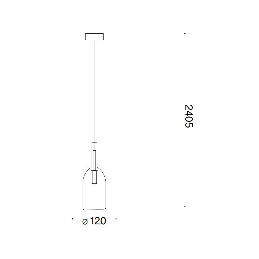 Ideal Lux - Світлодіодна підвісна люстра EMPIRE 1xG9/3W/230V