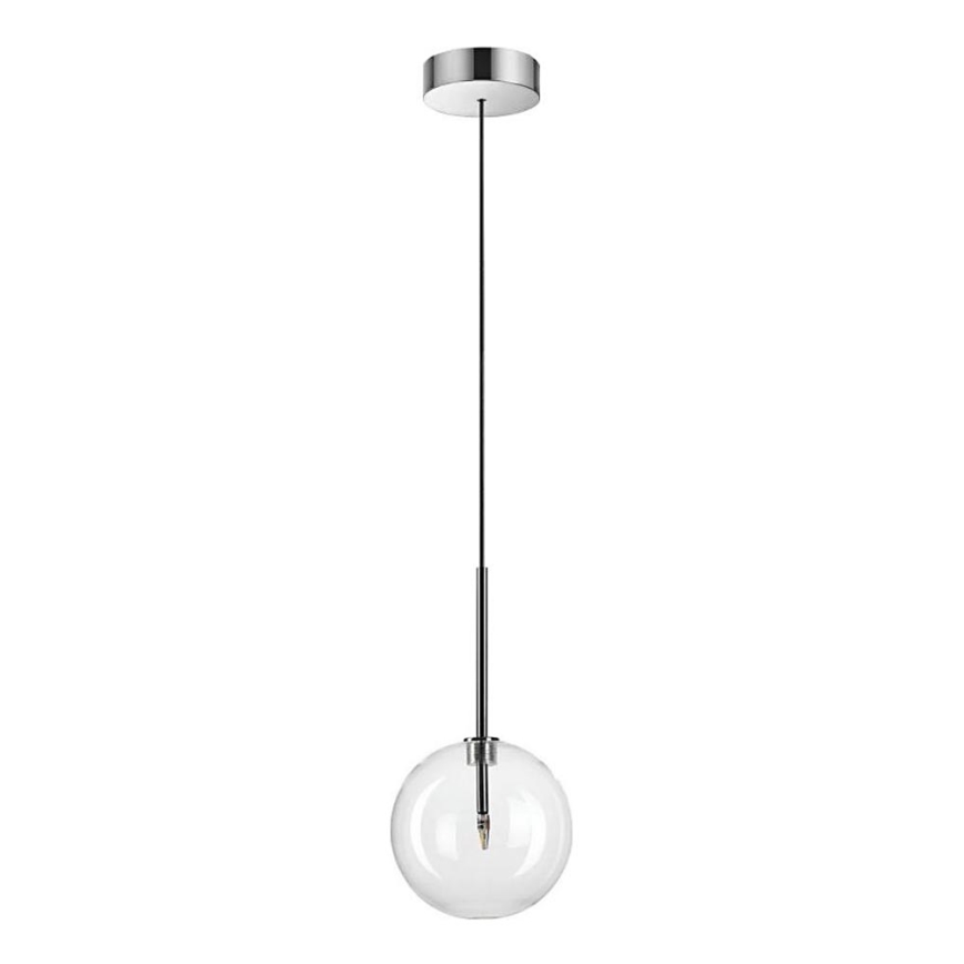 Ideal Lux - Світлодіодна підвісна люстра EQUINOXE 1xG4/2W/230V діаметр 15 см глянцевий хром/прозорий