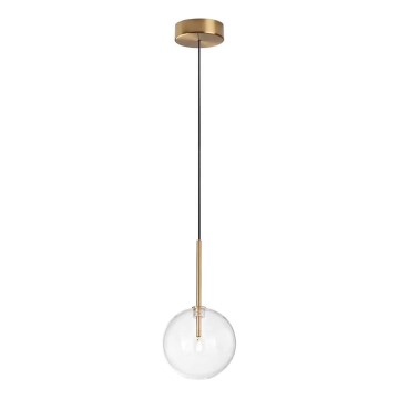Ideal Lux - Світлодіодна підвісна люстра EQUINOXE 1xG4/2W/230V діаметр 15 см латунь/прозорий