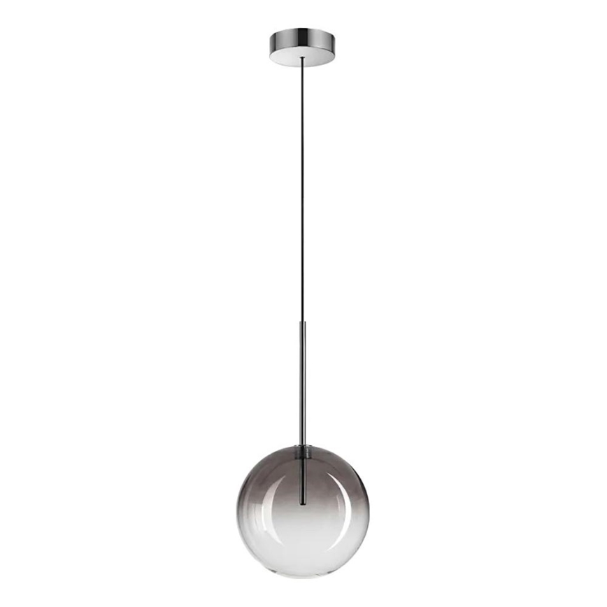 Ideal Lux - Світлодіодна підвісна люстра EQUINOXE 1xG4/2W/230V діаметр 20 см глянцевий хром/димчастий