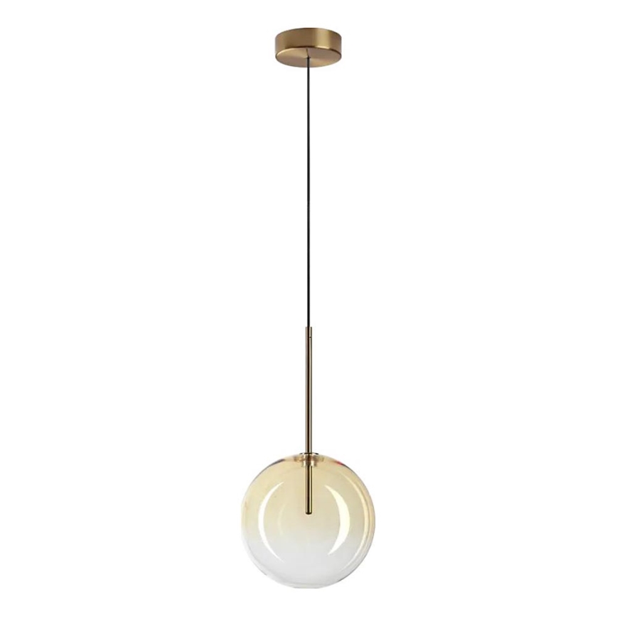 Ideal Lux - Світлодіодна підвісна люстра EQUINOXE 1xG4/2W/230V діаметр 20 см латунь/димчастий