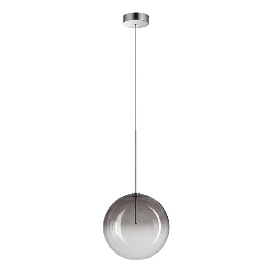 Ideal Lux - Світлодіодна підвісна люстра EQUINOXE 1xG4/2W/230V діаметр 25 см глянцевий хром/димчастий