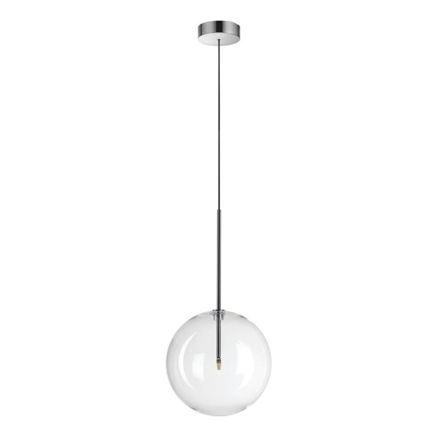 Ideal Lux - Світлодіодна підвісна люстра EQUINOXE 1xG4/2W/230V діаметр 25 см глянцевий хром/прозорий