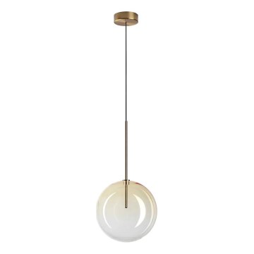 Ideal Lux - Світлодіодна підвісна люстра EQUINOXE 1xG4/2W/230V діаметр 25 см латунь/димчастий