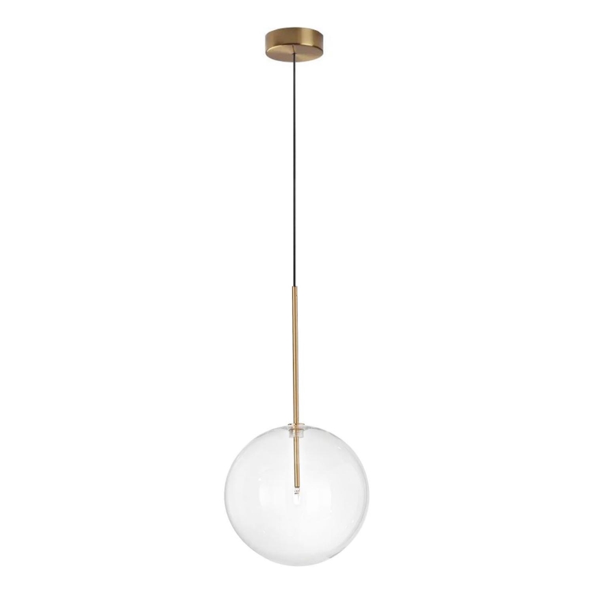 Ideal Lux - Світлодіодна підвісна люстра EQUINOXE 1xG4/2W/230V діаметр 25 см латунь/прозорий