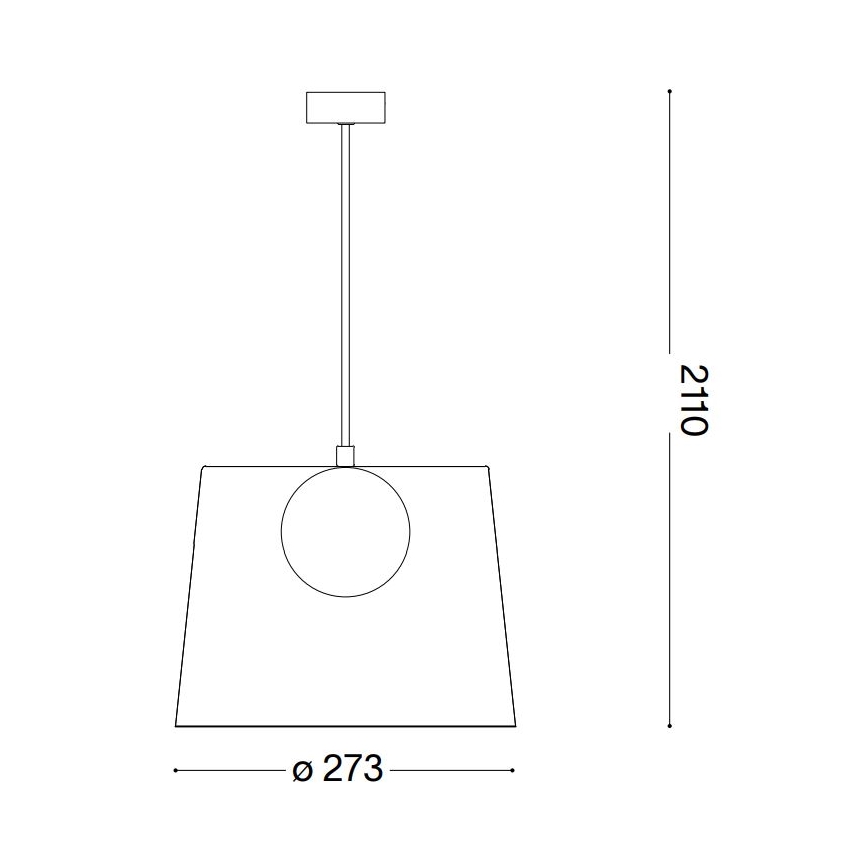 Ideal Lux - Світлодіодна підвісна люстра FADE 1xG9/3W/230V діаметр 27,3 см мідь/димчастий