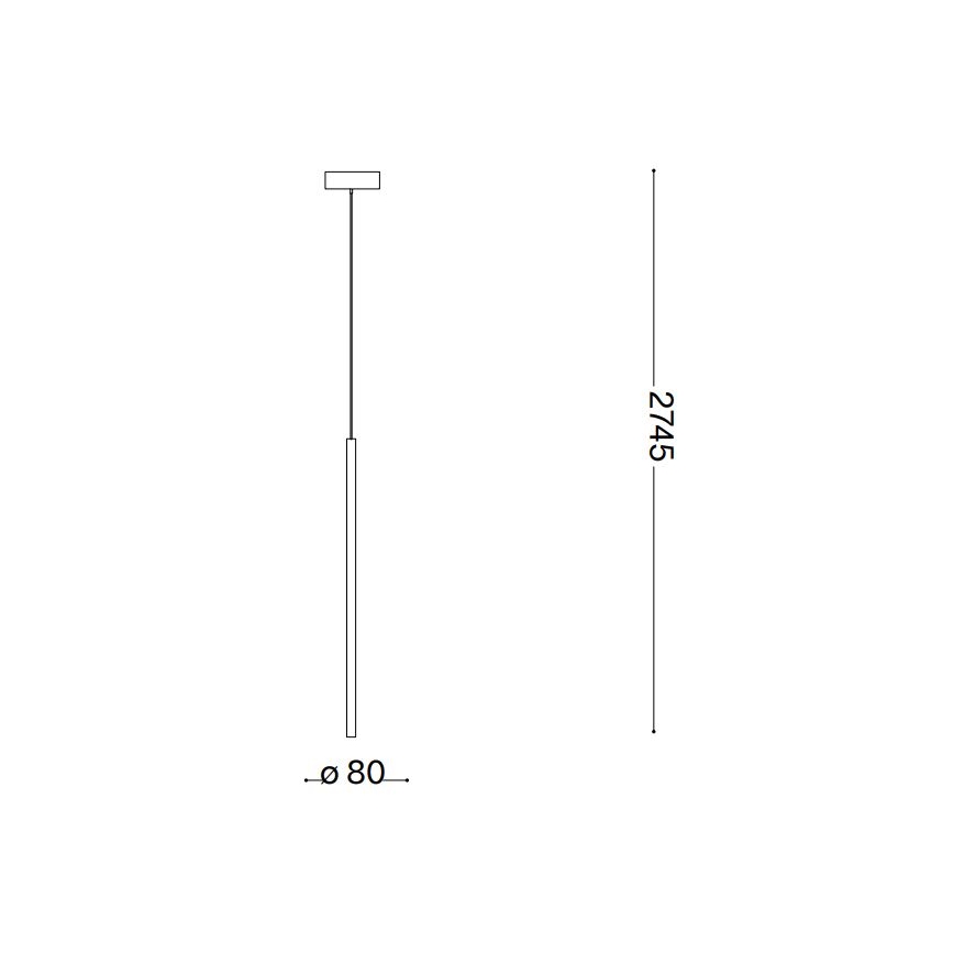 Ideal Lux - Світлодіодна підвісна люстра FILO LED/3,5W/230V 3000K CRI 90 білий