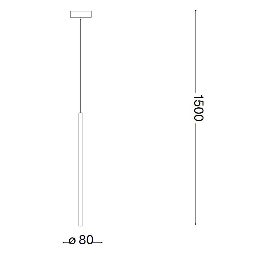 Ideal Lux - Світлодіодна підвісна люстра FILO LED/3,5W/230V 3000K CRI 90 латунь