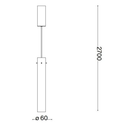 Ideal Lux - Світлодіодна підвісна люстра FLAM LED/10W/230V діаметр 6 см CRI 90 димчастий