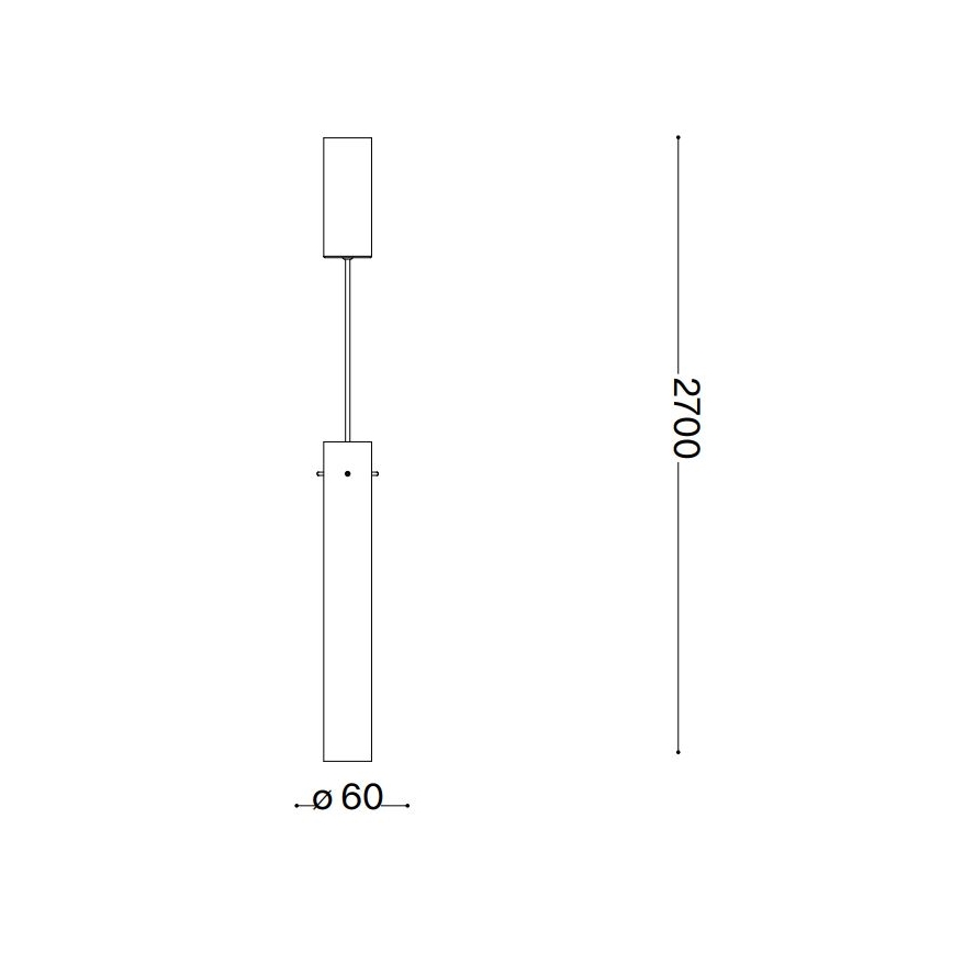 Ideal Lux - Світлодіодна підвісна люстра FLAM LED/10W/230V діаметр 6 см CRI 90 димчастий