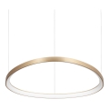 Ideal Lux - Світлодіодна підвісна люстра GEMINI LED/59W/230V діаметр 81 см CRI 90 золотий
