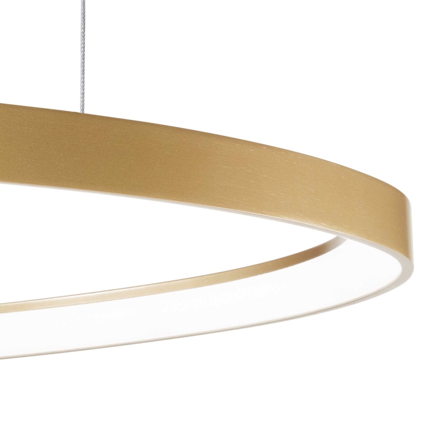 Ideal Lux - Світлодіодна підвісна люстра GEMINI LED/59W/230V діаметр 81 см CRI 90 золотий