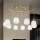 Ideal Lux - Світлодіодна підвісна люстра KAROUSEL 10xG9/3W/230V діаметр 82,5 см латунь