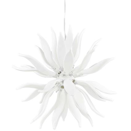 Ideal Lux - Світлодіодна підвісна люстра LEAVES 12xG9/3W/230V діаметр 80 см білий