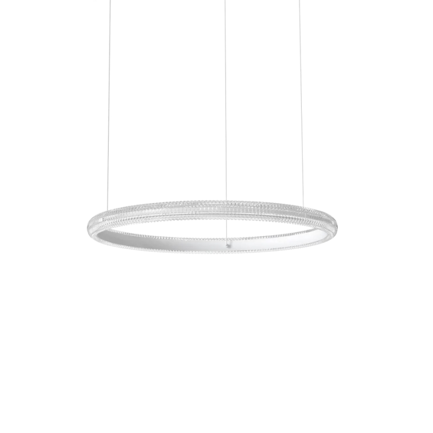 Ideal Lux - Світлодіодна підвісна люстра MIRACLE LED/37W/230V діаметр 60 см CRI 90 матовий хром