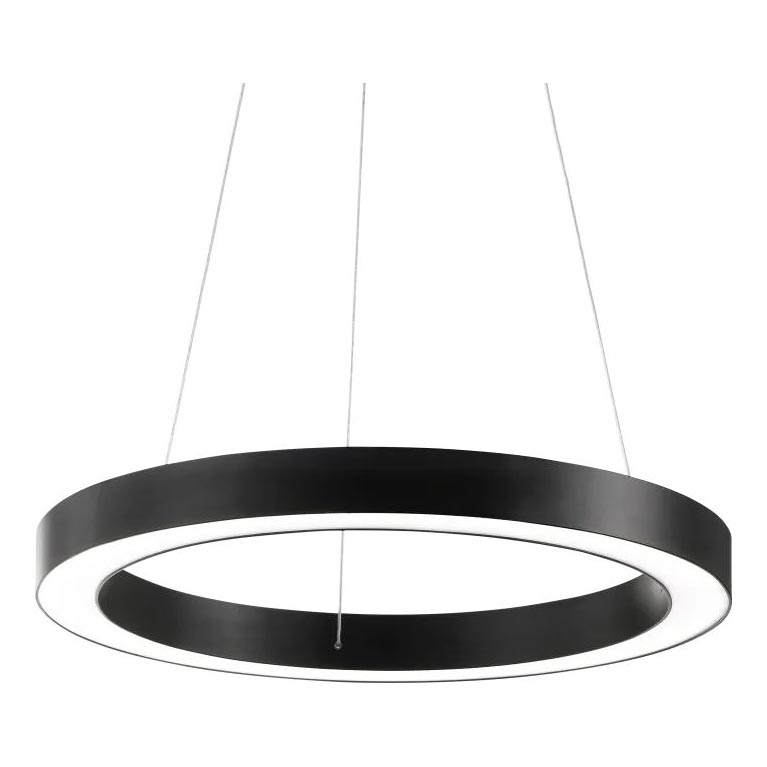 Ideal Lux - Світлодіодна підвісна люстра ORACLE LED/33W/230V 3000K діаметр 60 см CRI 90 чорний