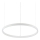 Ideal Lux - Світлодіодна підвісна люстра ORACLE SLIM LED/29W/230V 2700K діаметр 50 см білий